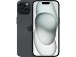 Apple iPhone 15, Negro, 128 GB, 5G, 6.1" OLED Super Retina XDR, Chip A16 Bionic, iOS