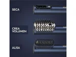Secador - BaByliss Air Wand, Alisador y Styler, De cabello mojado a peinado perfecto, Con aire, 1600W, 123 km/h, 4 temperaturas, 3 velocidades, Azul - Imagen 2