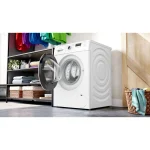 Lavadora carga frontal - Bosch WGE03200ES,Serie 2, 8 kg, 1.200 rpm, 13 programas, Higiene Plus, Motor EcoSilence, Blanco - Imagen 3